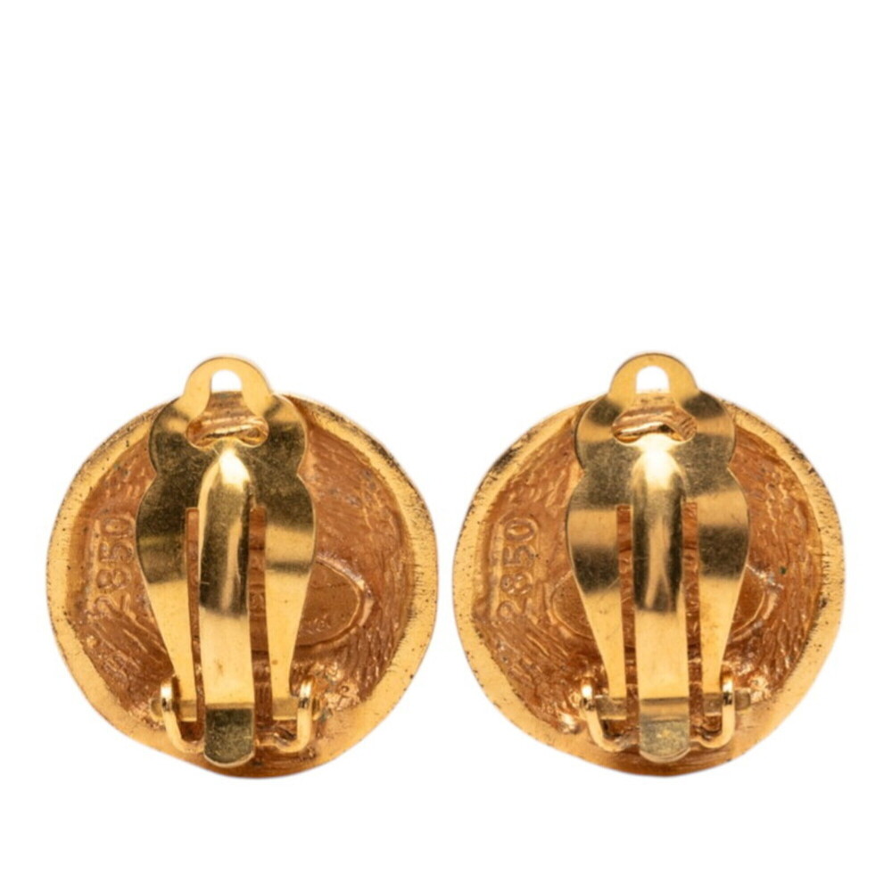 CHANEL Gold Logo Earrings - Picture 2 of 3